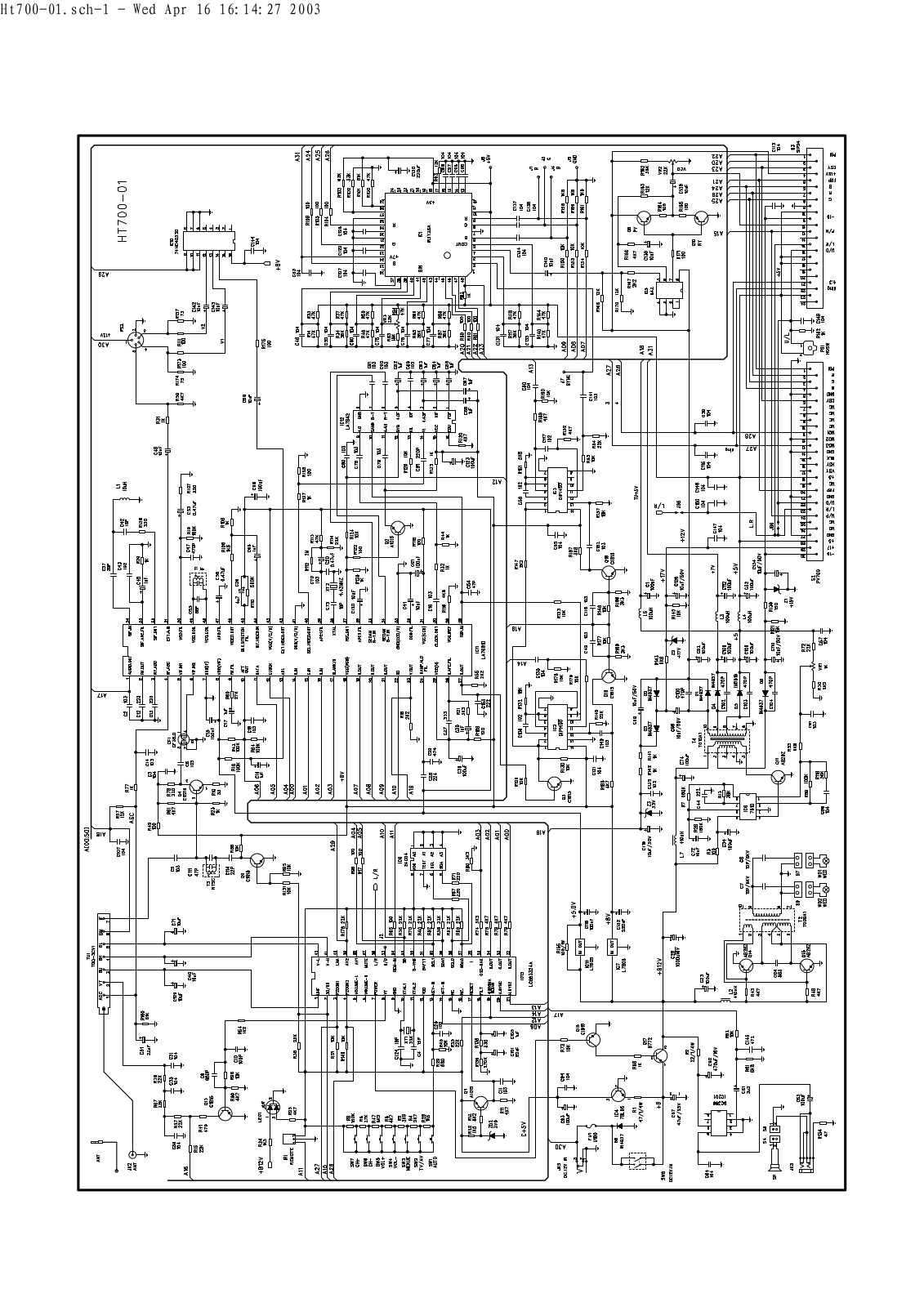 Vitek VT-5007, Ht700-01 Circuit diagrams