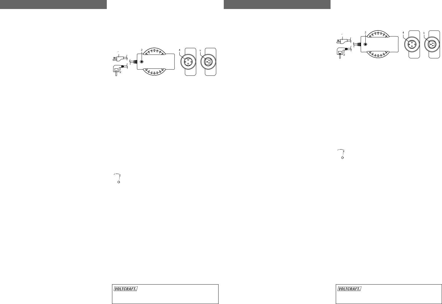 VOLTCRAFT 51 06 01, 51 07 02 Instructions