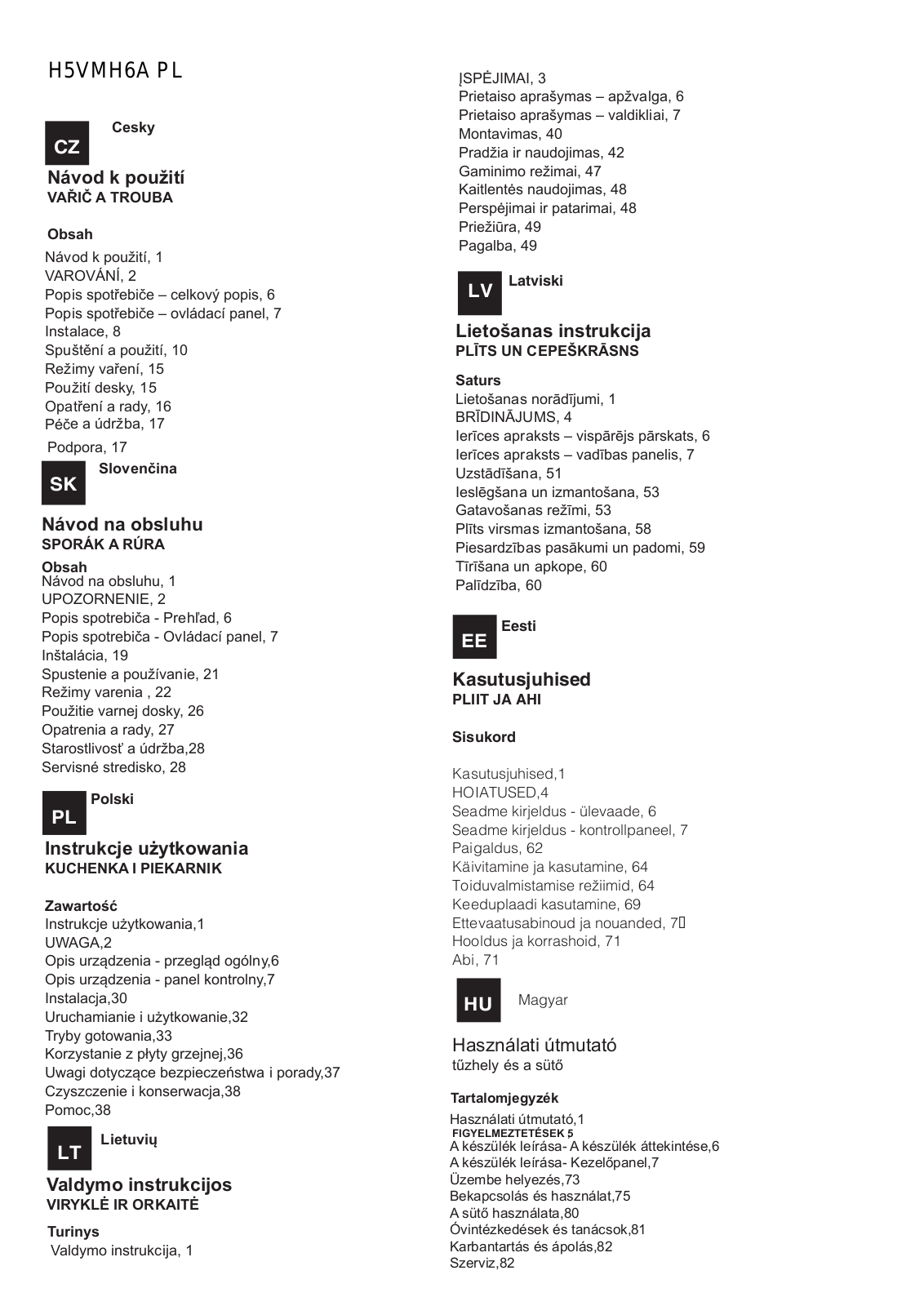 Hotpoint Ariston H5VMH6A User Manual