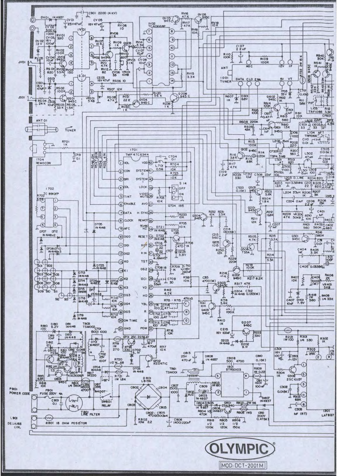 Daytron DCT-2001M, DTH-2046F Schematic