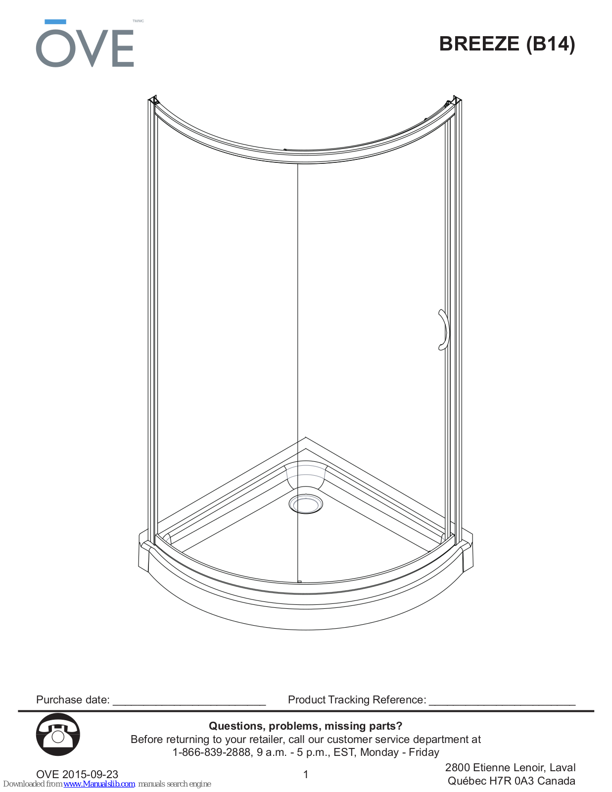 OVE BREEZE B14 User Manual - ManualMachine.com