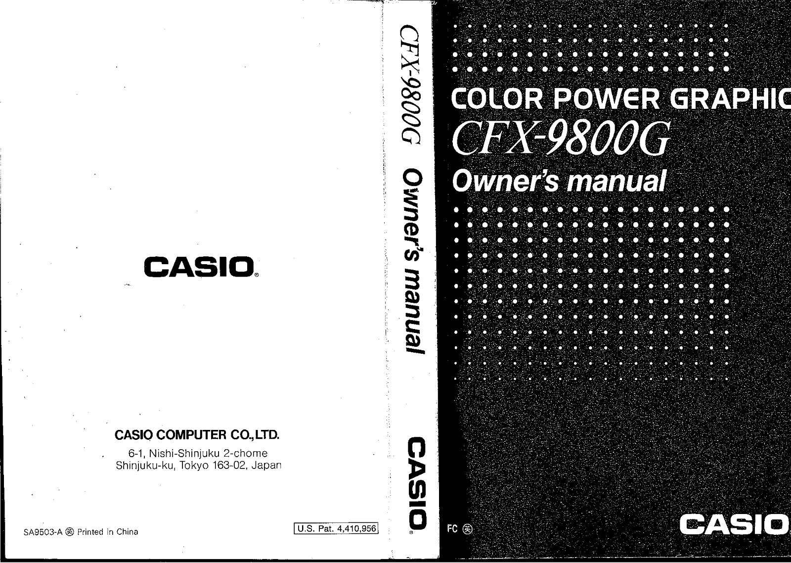 CASIO CFX-9800G User Manual