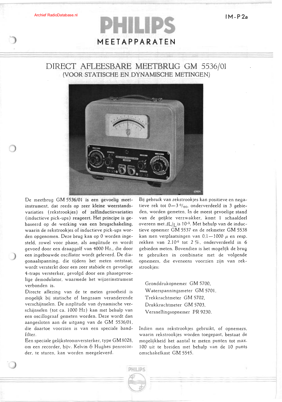 Philips GM5536 User Manual