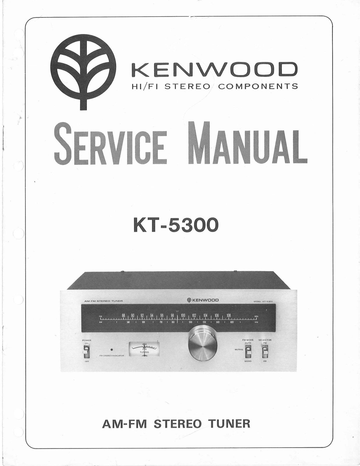 Kenwood KT-5300 Service manual