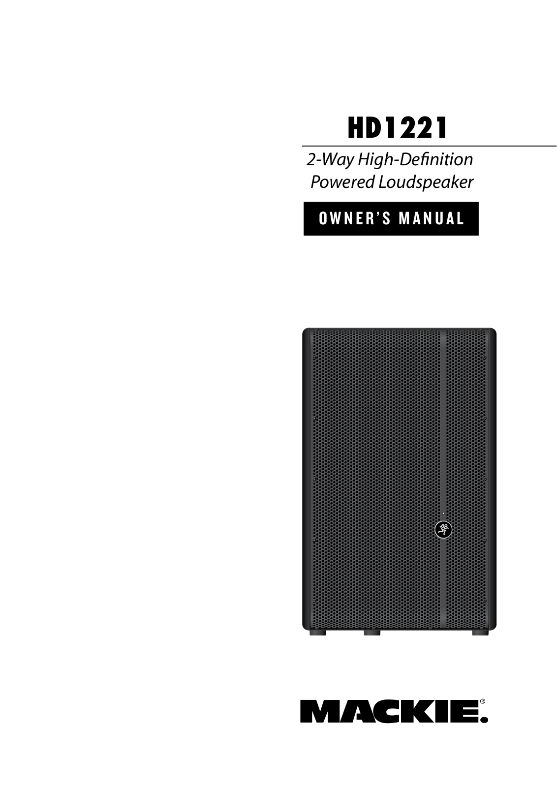 Mackie HD1221 User Manual