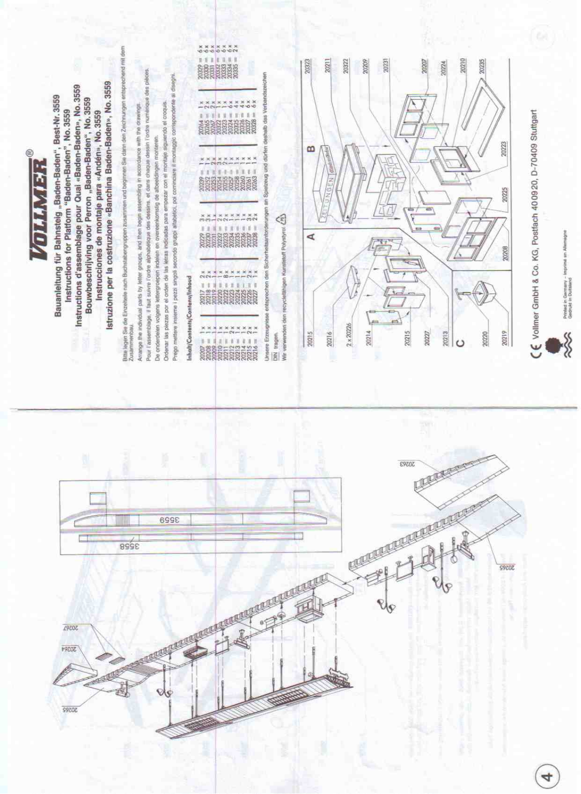 Vollmer 3559 Instructions