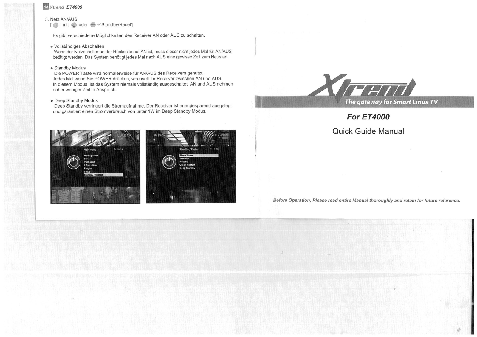 Xtrend ET4000 User Manual