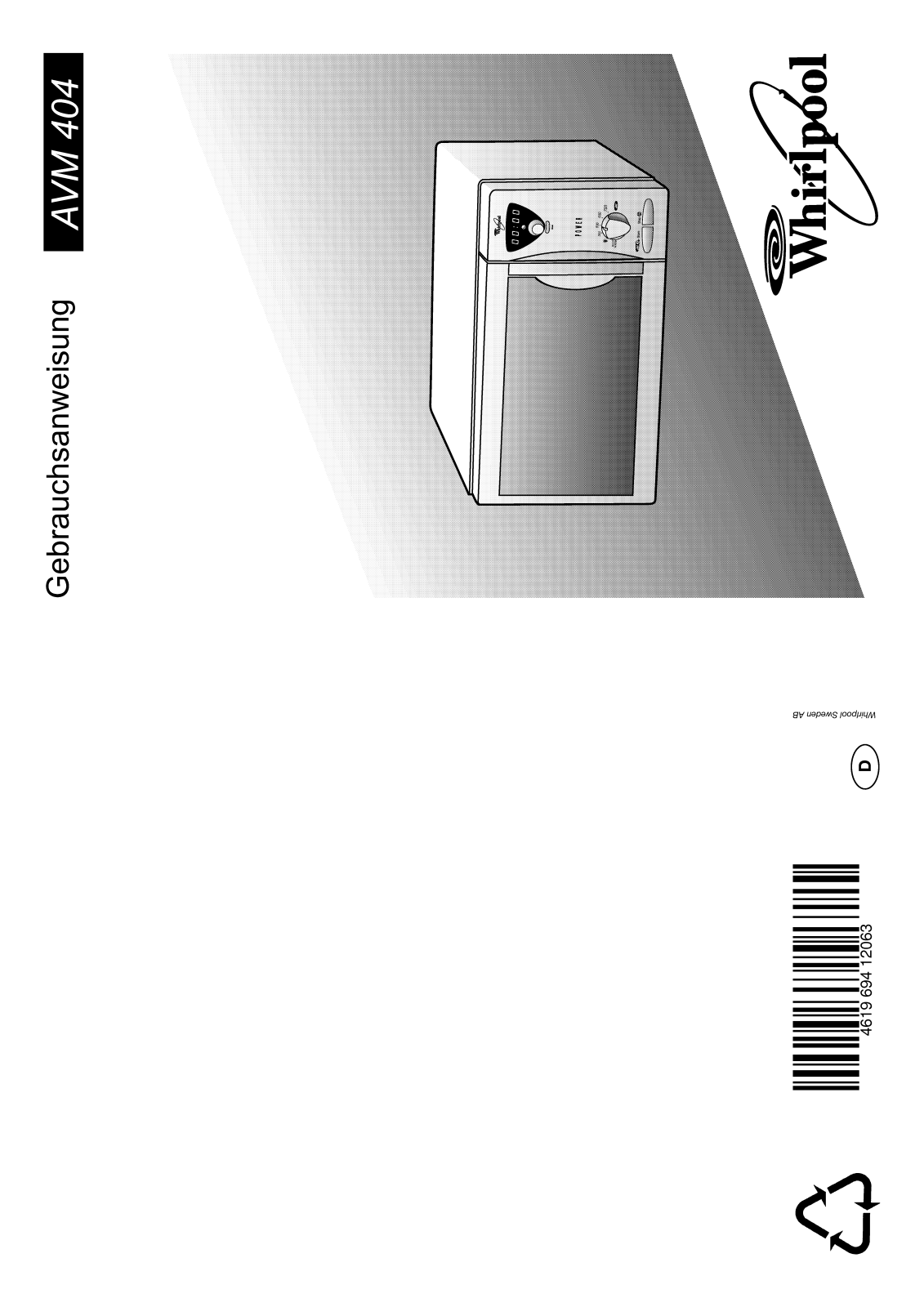 Whirlpool AVM 404/1 WP WH User Manual