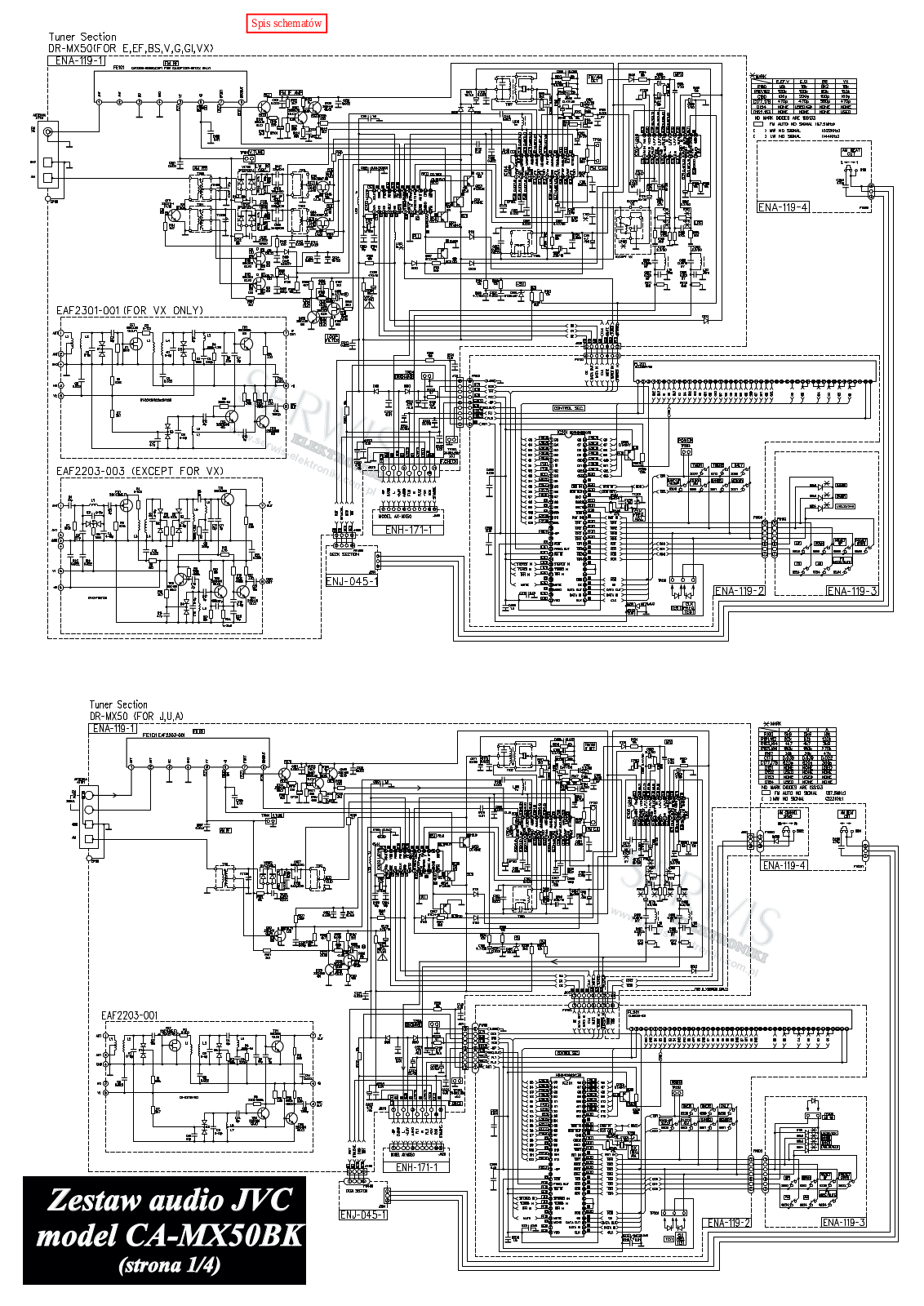 JVC CAMX-50-BK Schematic