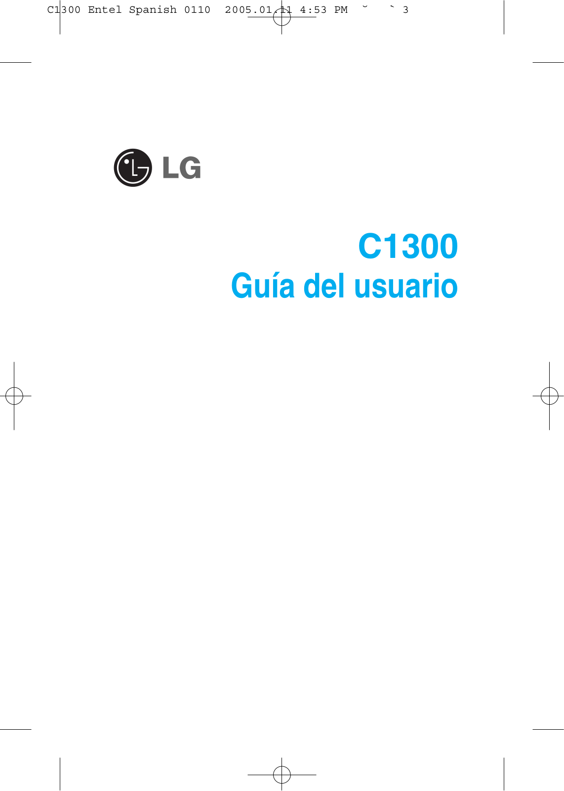 LG C1300 Owner's manual