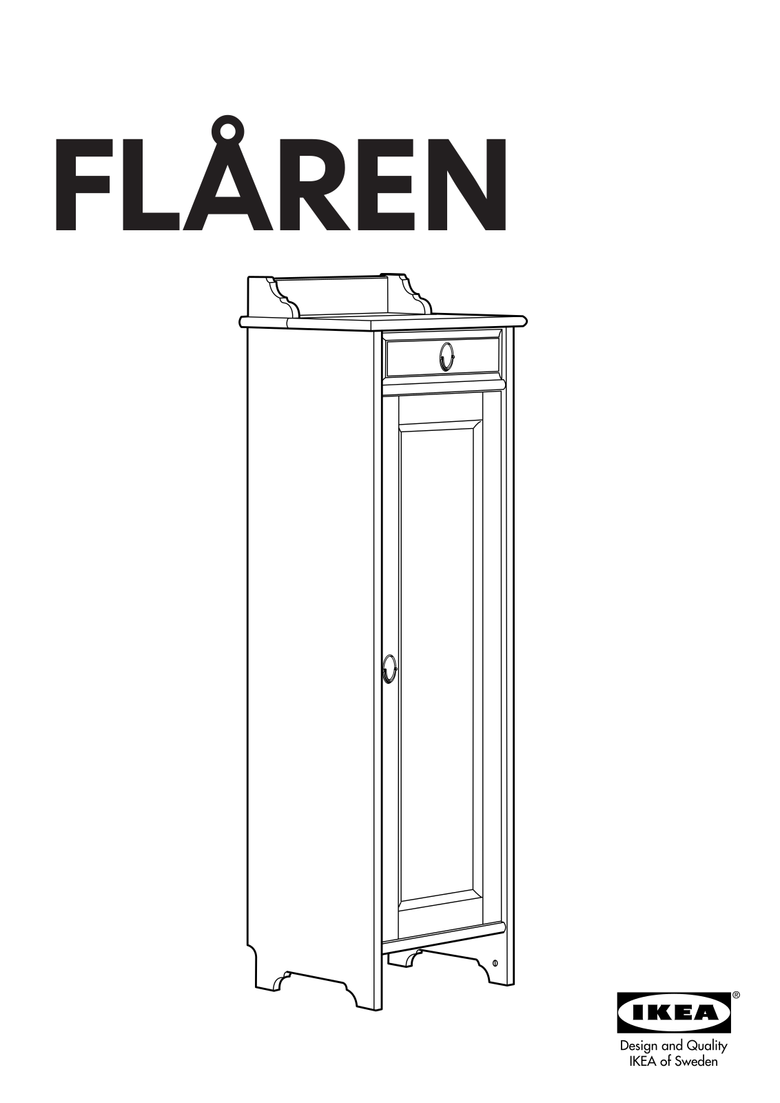 IKEA FLÅREN CABINET/DOOR&DRAWER 15X50