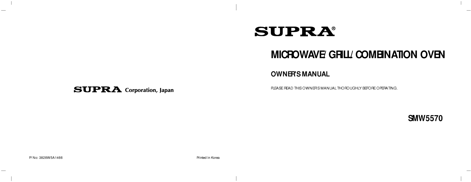 LG SMW5570 User Manual