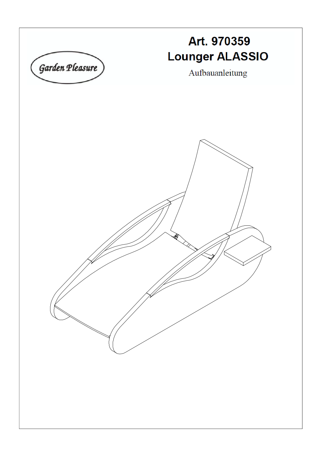 Garden Pleasure Alassio Assembly instructions