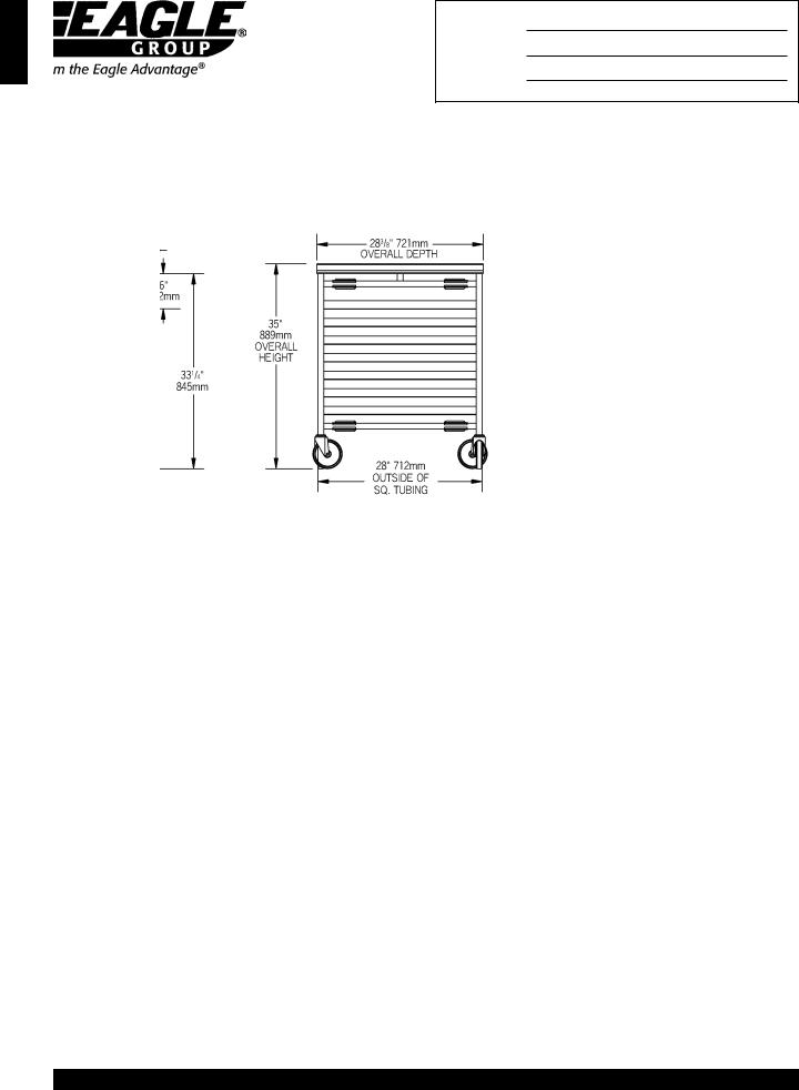 Eagle Group OUR-1807-3 General Manual