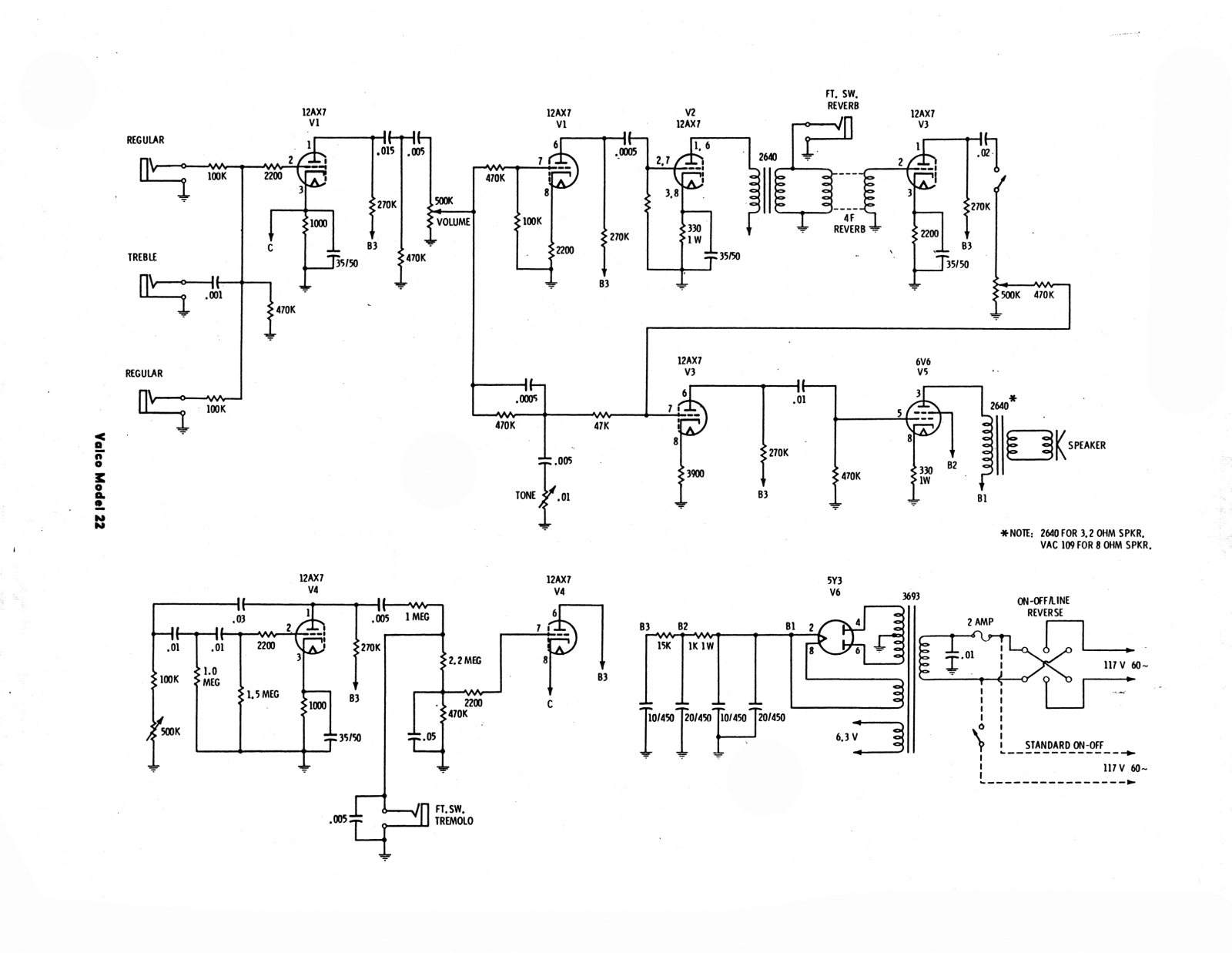 Valco 22 schematic