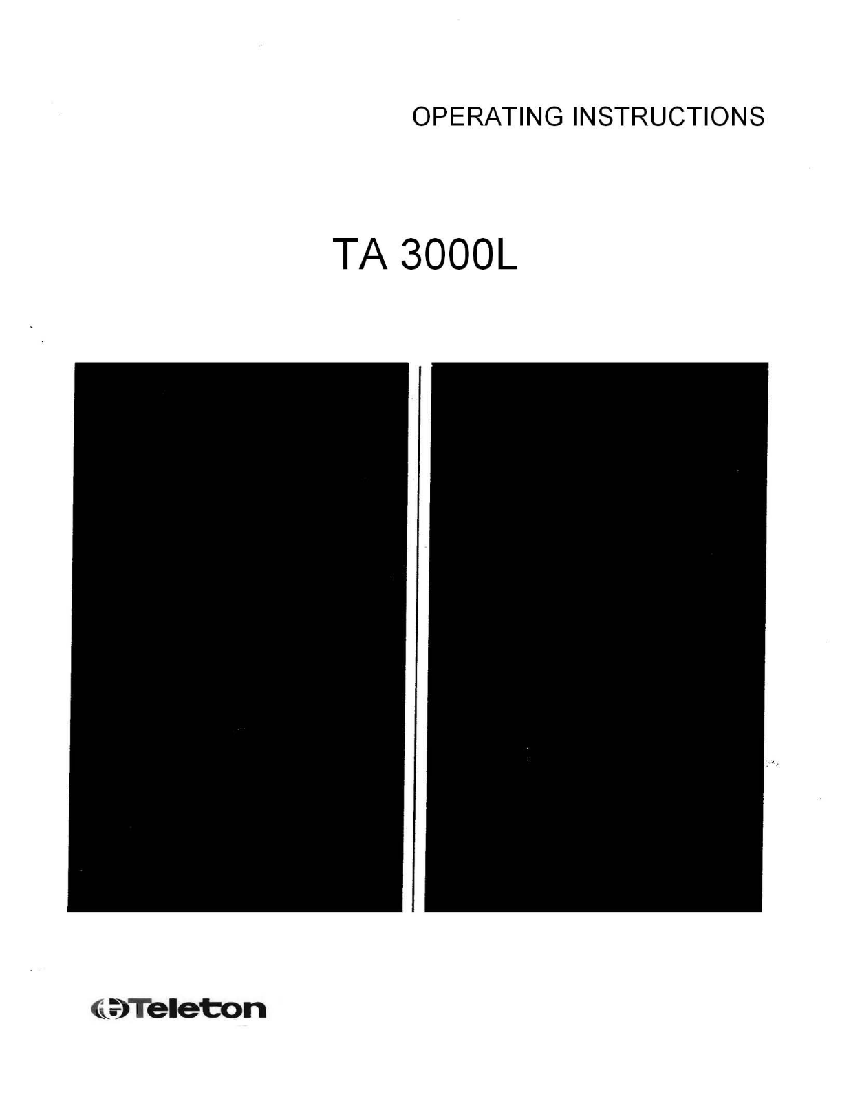 Teleton TA-3000L Owners Manual