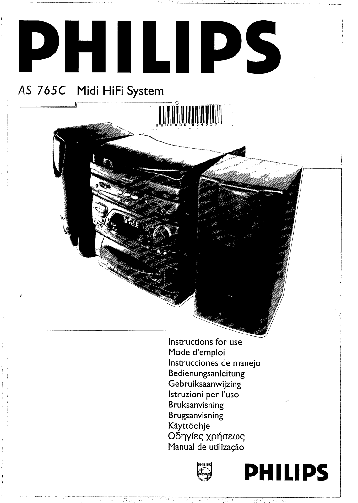 Philips AS765C User Manual