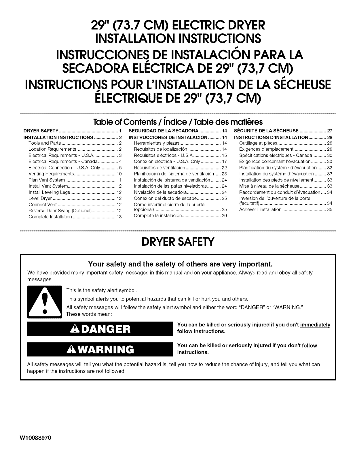 Estate YAED4370TQ0, AED4370TQ0, AED4470TQ0, AED4475TQ0, EED4300TQ0 Installation Guide - ManualMachine.com