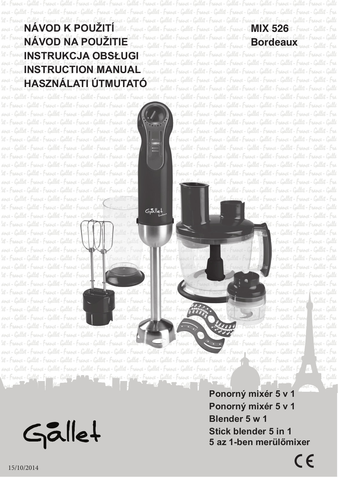 Gallet MIX 526 User Manual