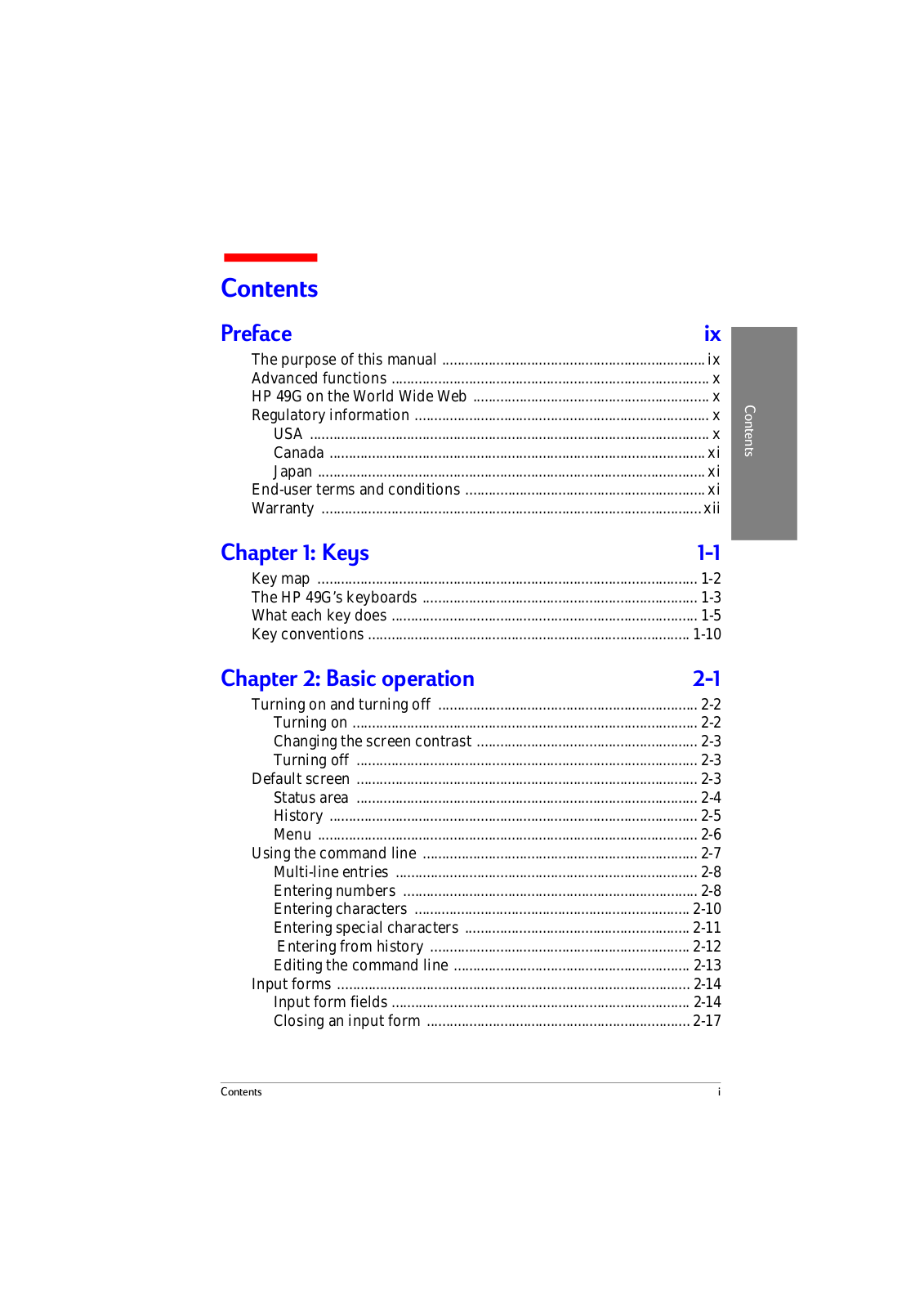 Hp 49G advanced user's reference manual