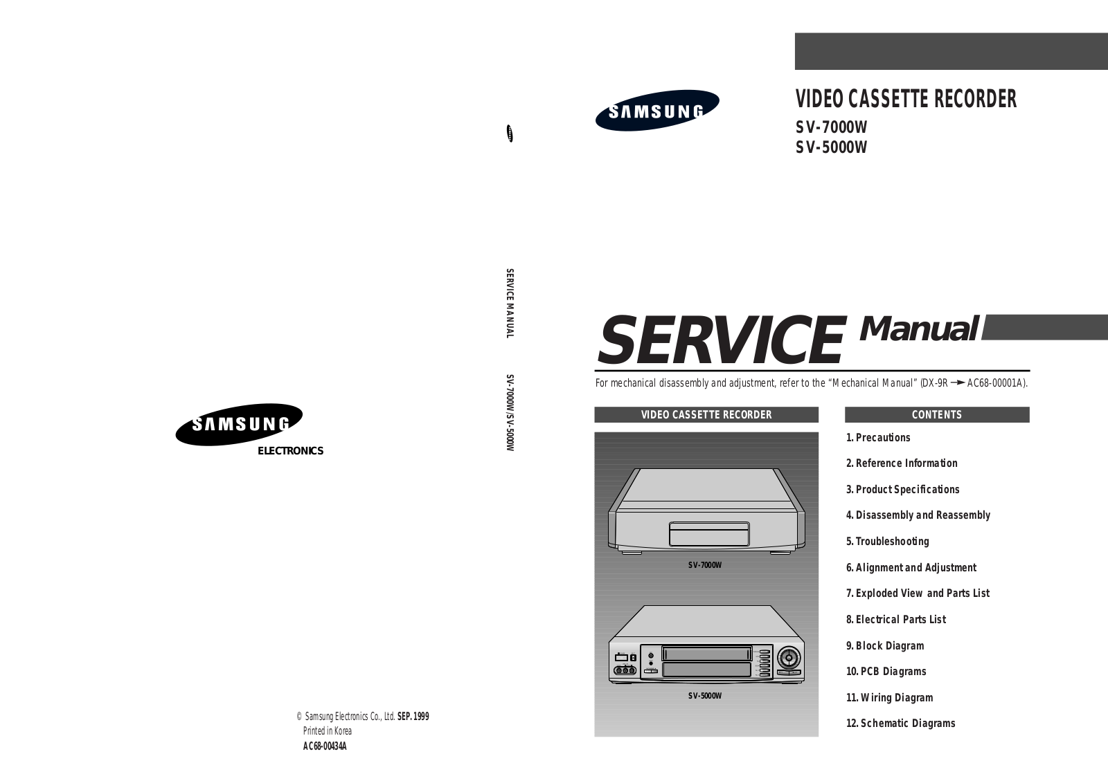 SAMSUNG SV5000WXEP Service Manual