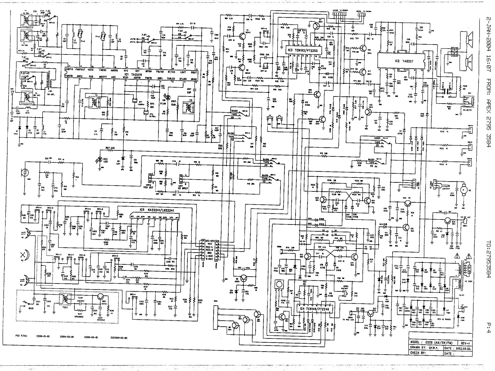 CCE MS 808X Diagram