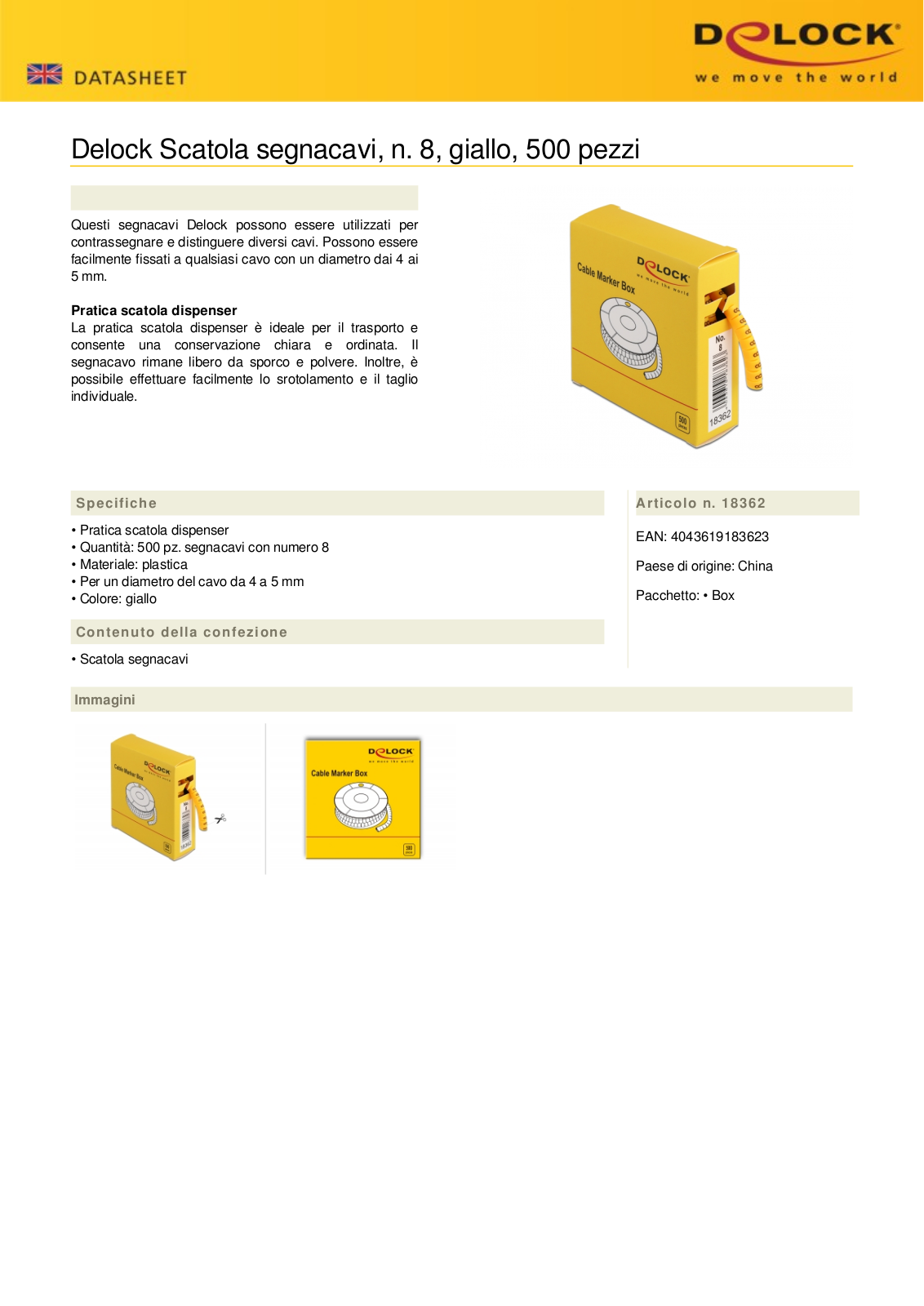 Delock ISWT-MARK-8-500 Datasheet - ManualMachine.com