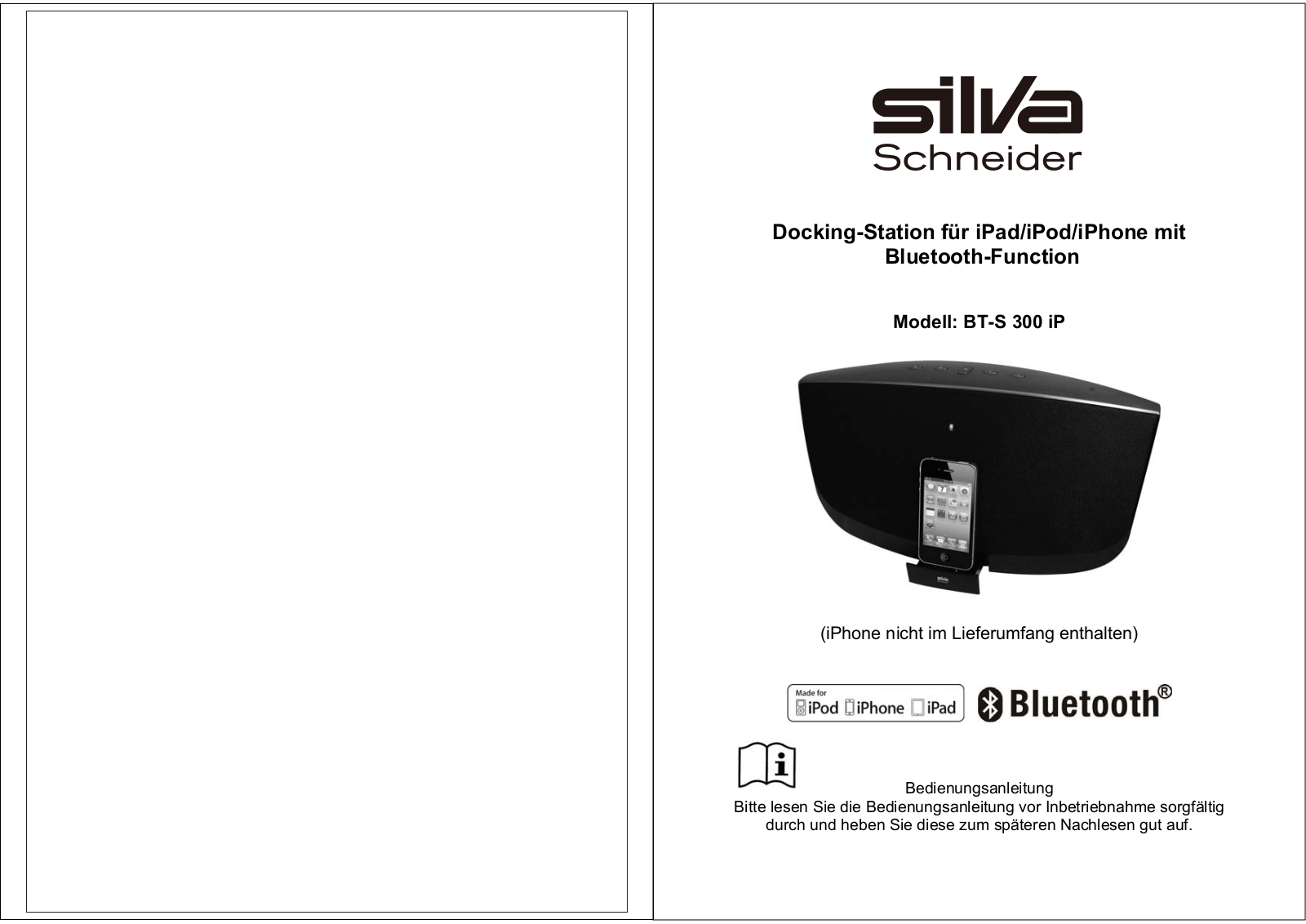 Silva Schneider BT-S 300 iP User guide - ManualMachine.com