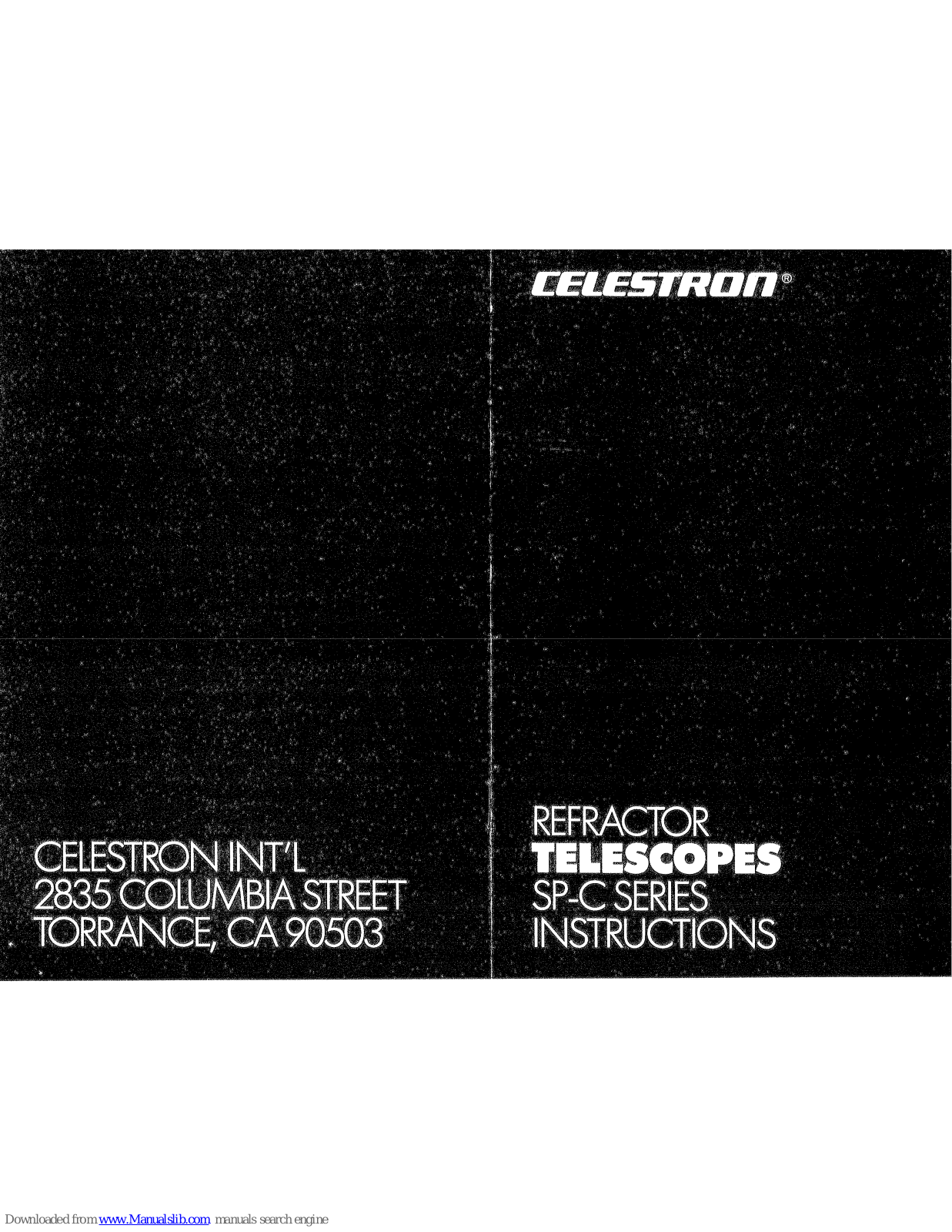 Celestron SPC-80 Instructions Manual - ManualMachine.com