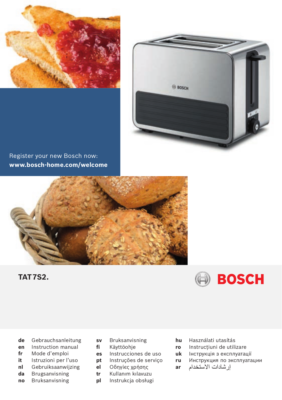 Bosch TAT7S25 User Manual