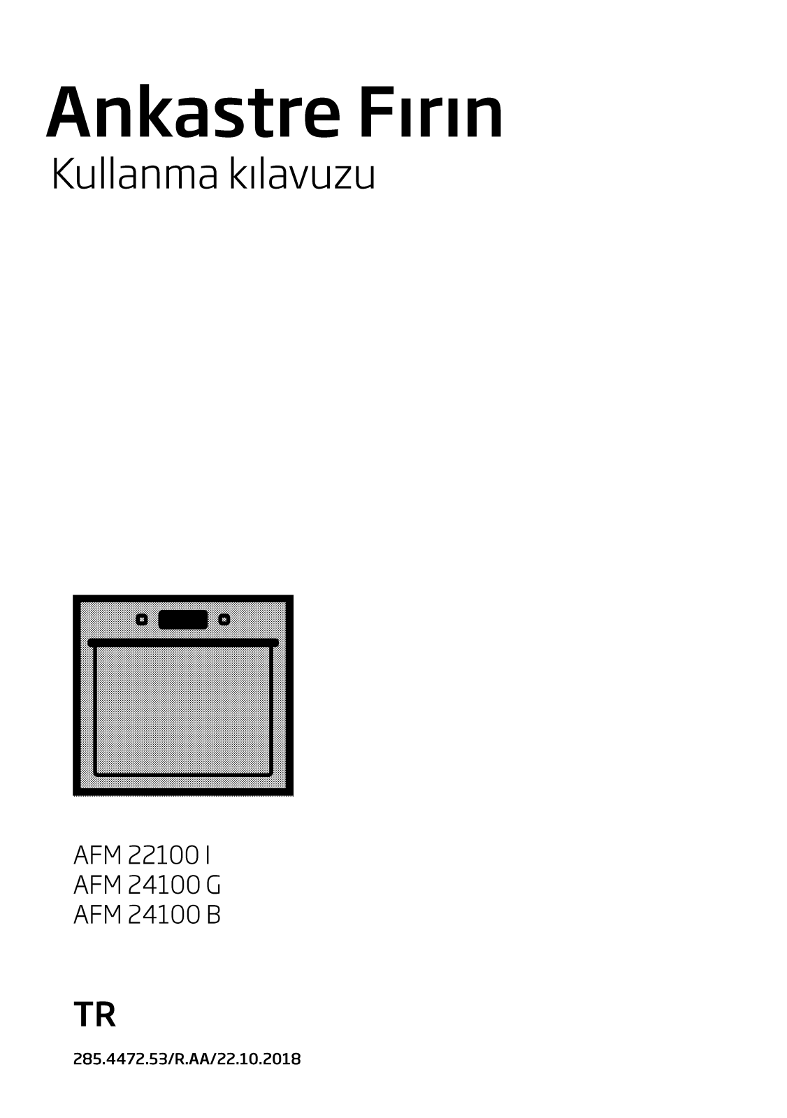 Beko AFM24100G, AFM24100B User manual