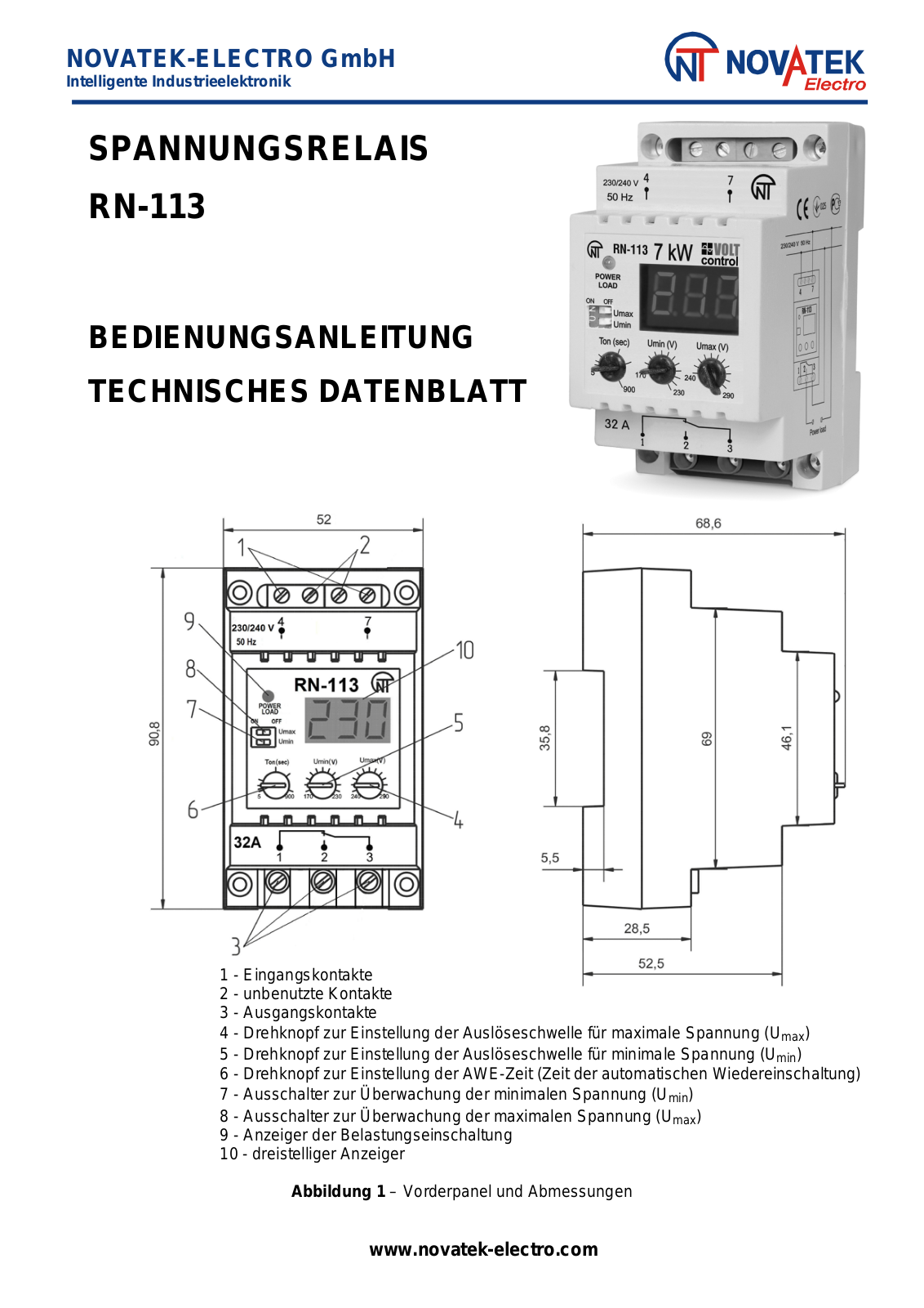 Novatek RN-113 User guide - ManualMachine.com