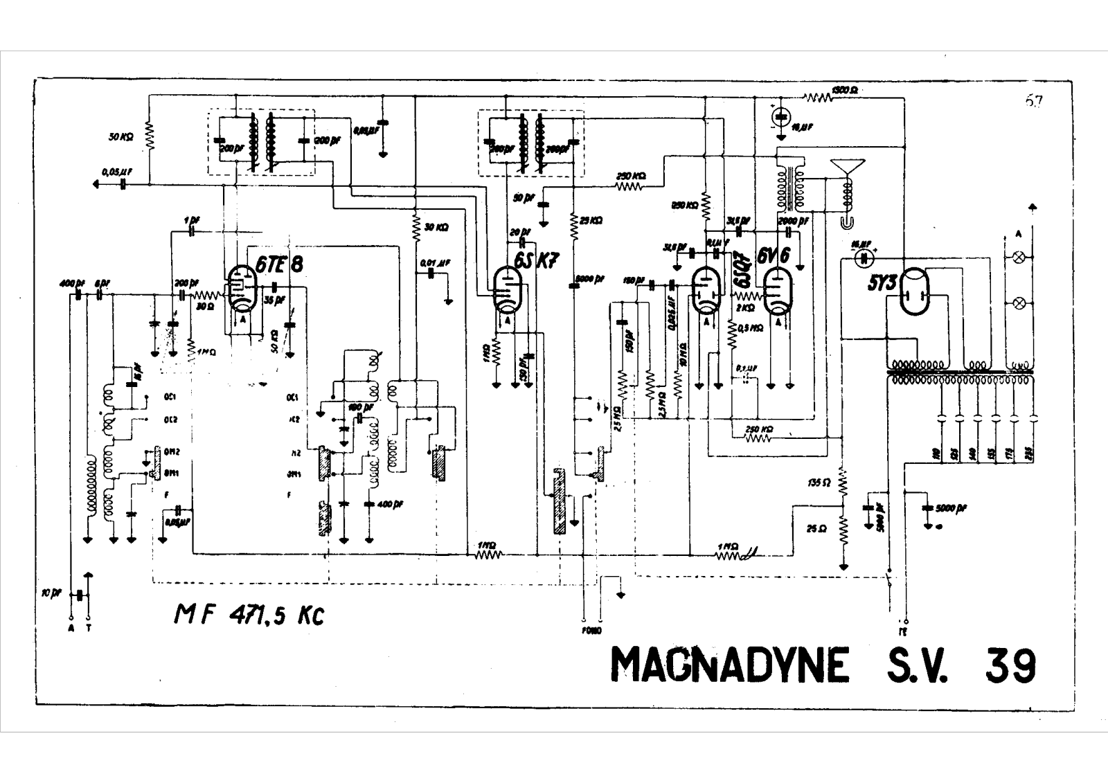 Magnadyne sv39 schematic - ManualMachine.com