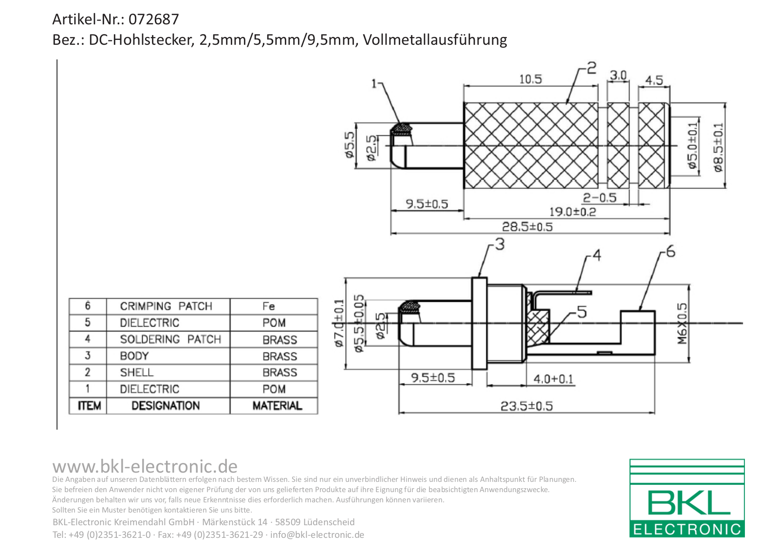 BKL DC-ST 072687 Datasheet - ManualMachine.com