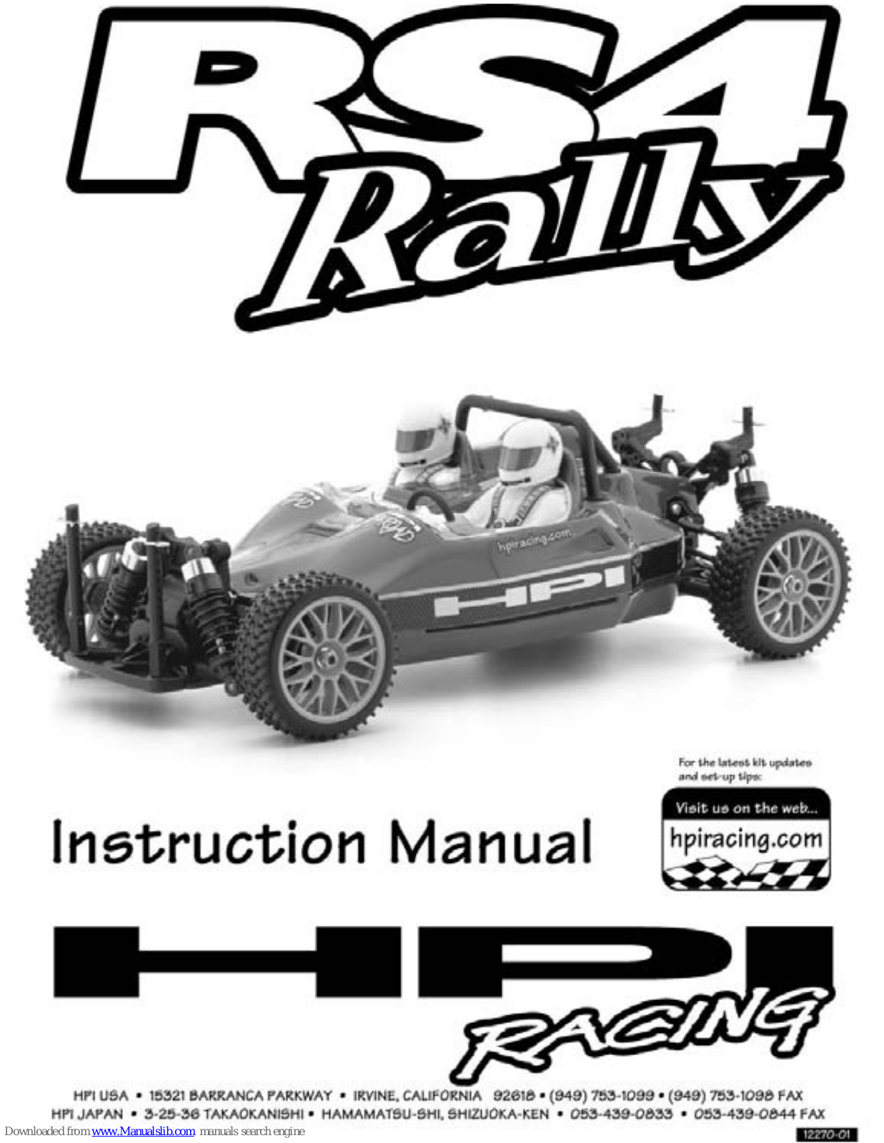 HPI Racing RS4 Rally Instruction Manual