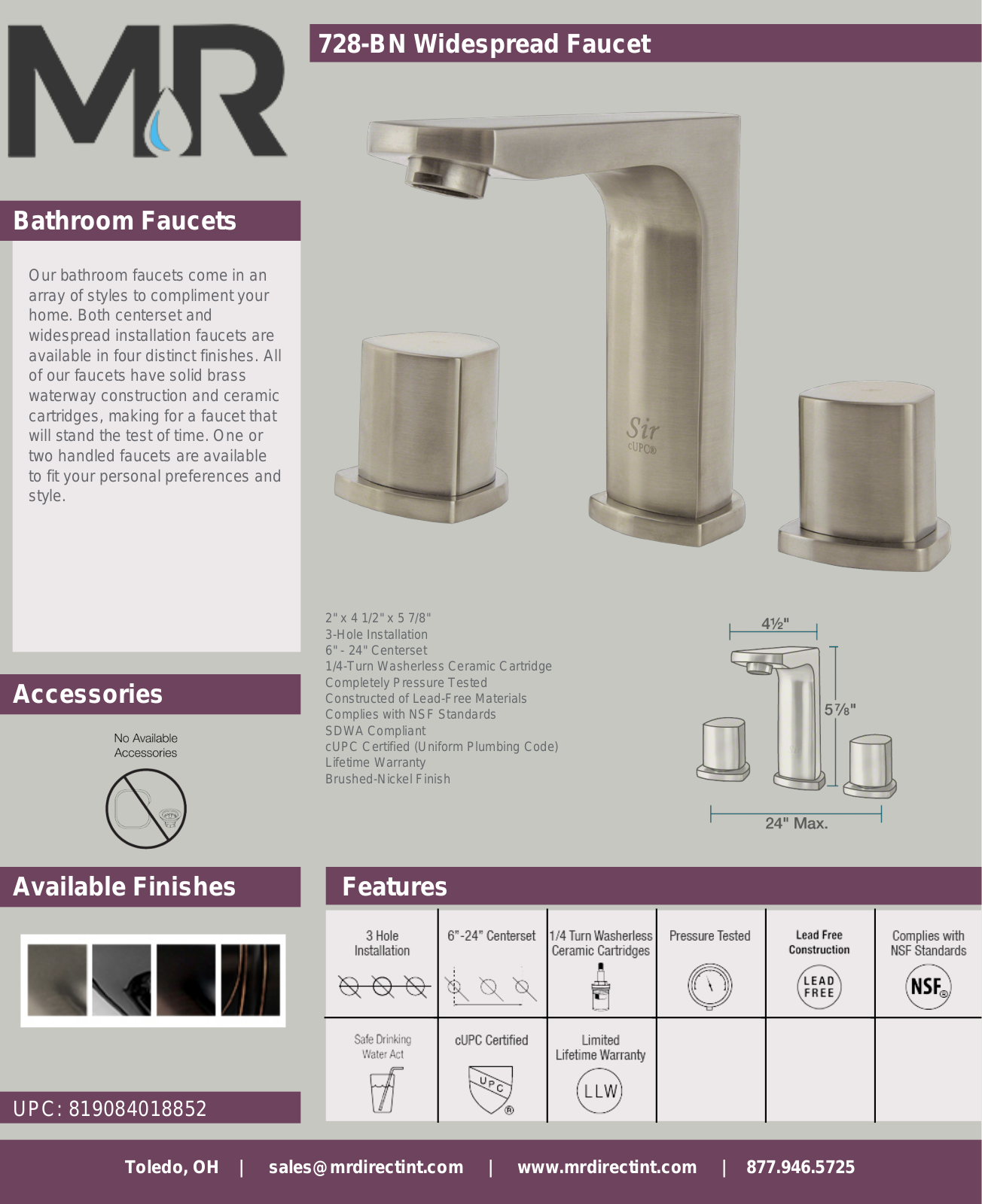 MR Direct MRDR2093 Specifications - ManualMachine.com