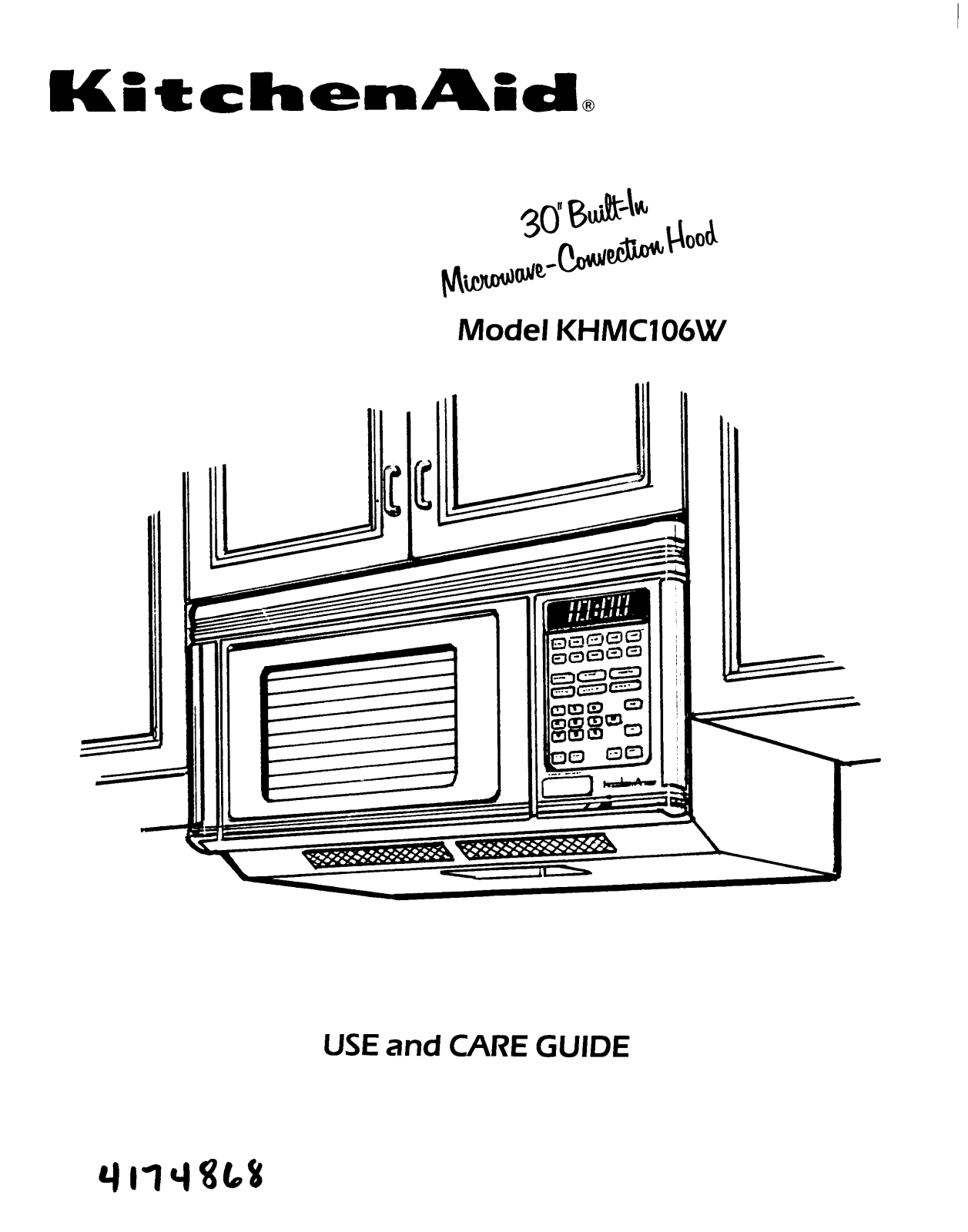 KitchenAid KHMC106W User Manual