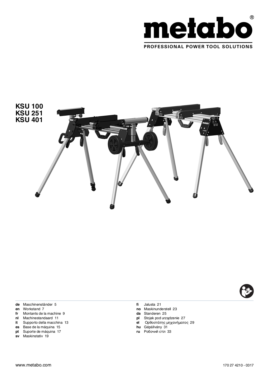 Metabo KSU 100, KSU 251, KSU 401 User guide - ManualMachine.com