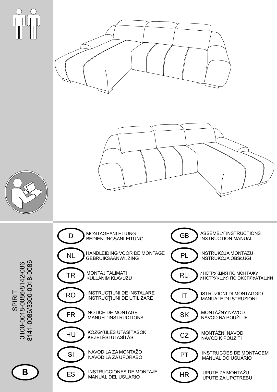 Home affaire Spirit Assembly instructions