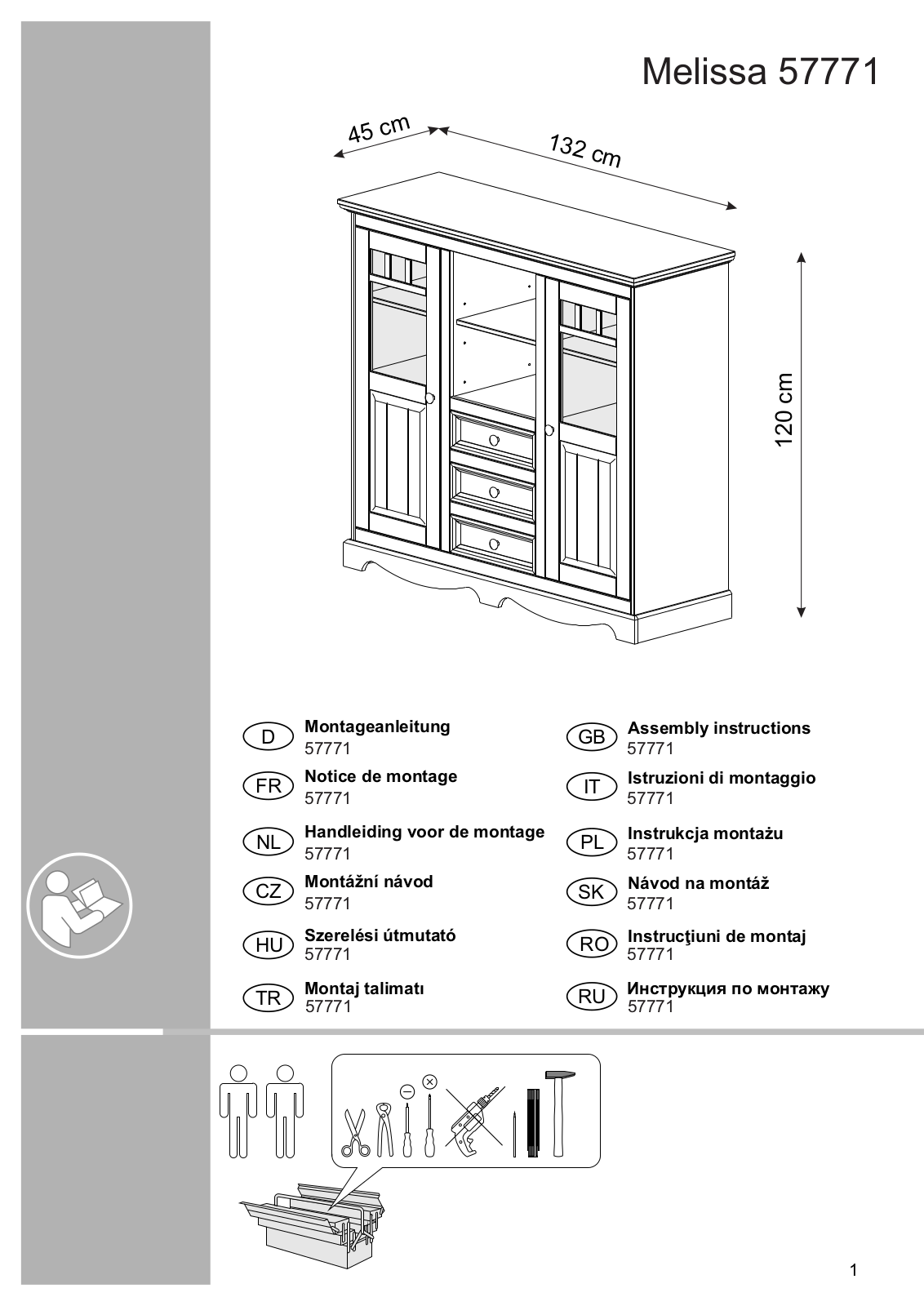 Home affaire Melissa Assembly instructions