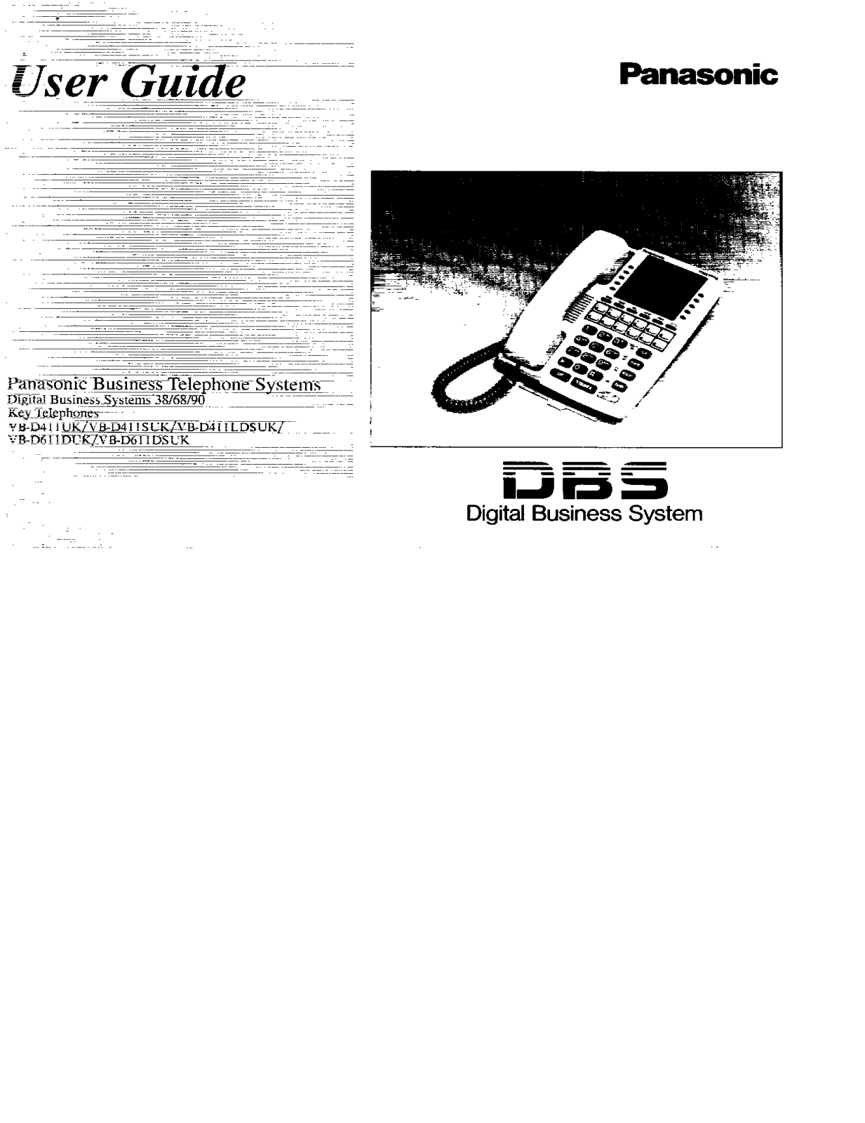 Panasonic VB611DS Operating Instructions