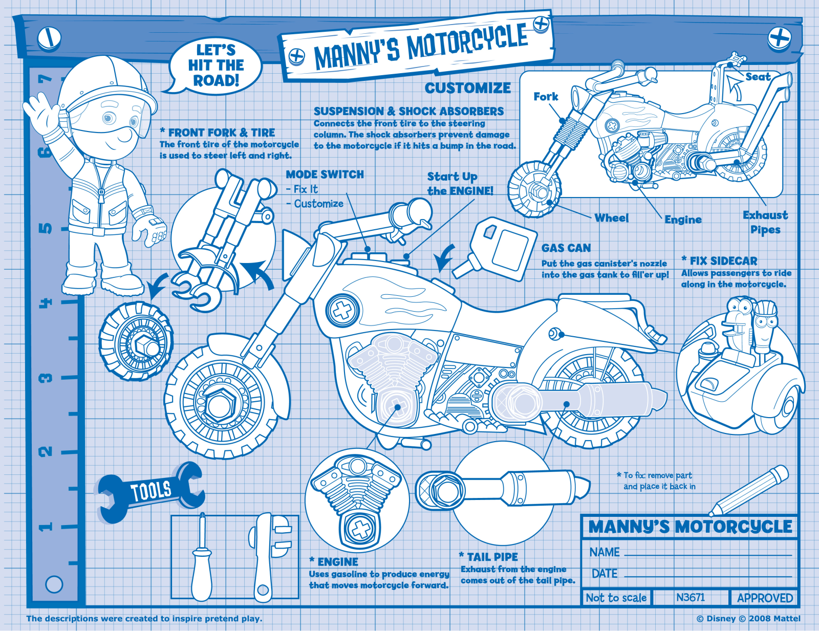 Fisher-Price N3671, R5760 Instruction Sheet