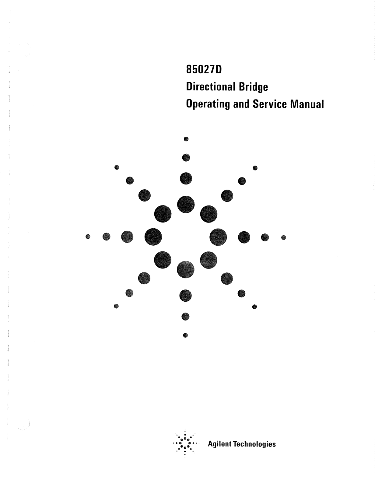 Keysight (Agilent) 85027D Service Manual