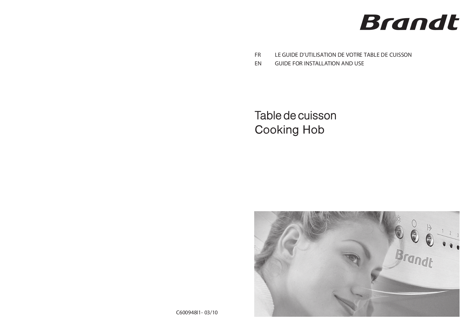 BRANDT TE1017X, TE1016W, TE1016X, TE1016F, TE1017F User Manual