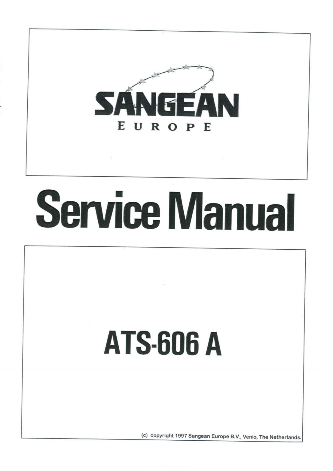 Sangean ats606 Service Manual