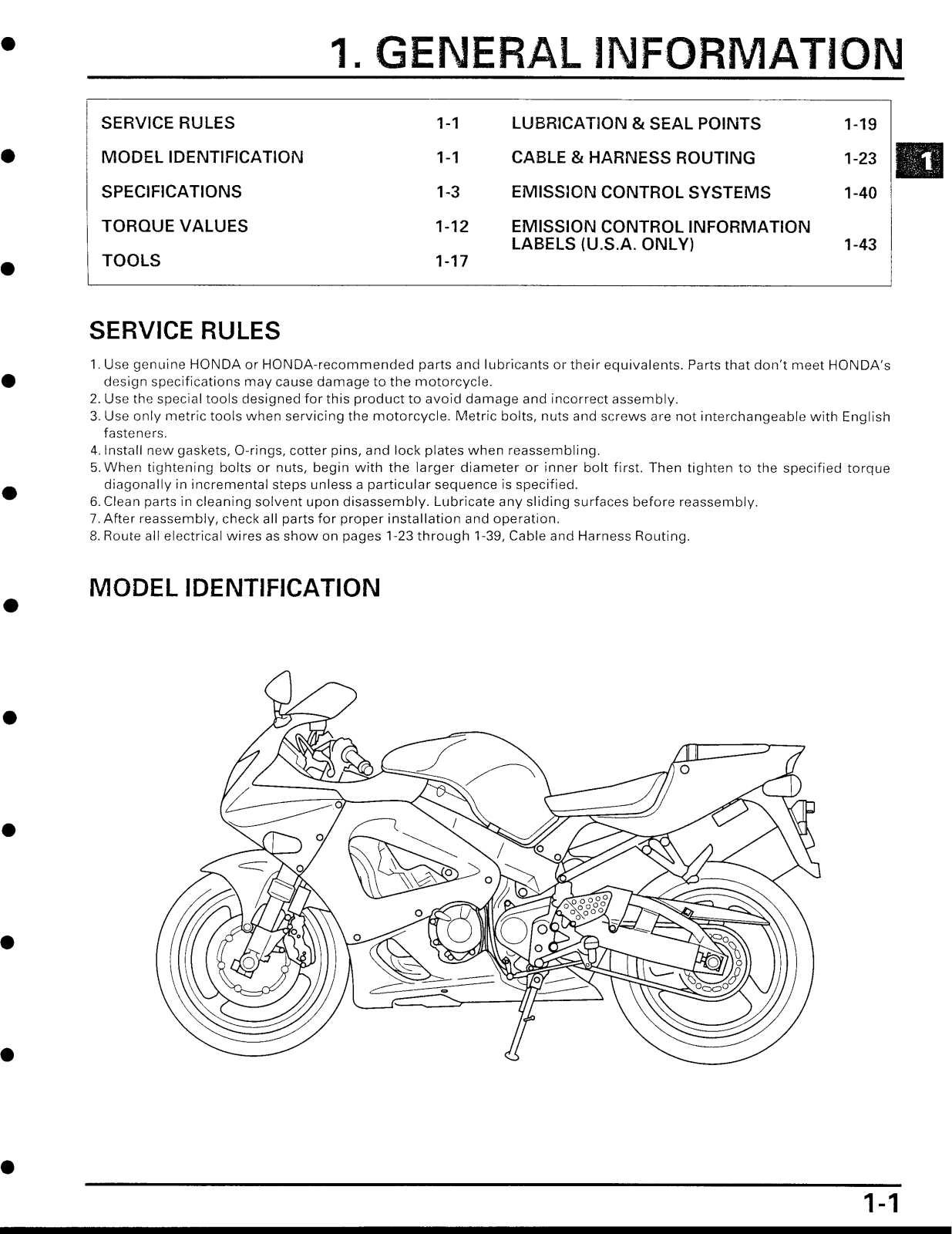 Honda CBR929RR Service Manual