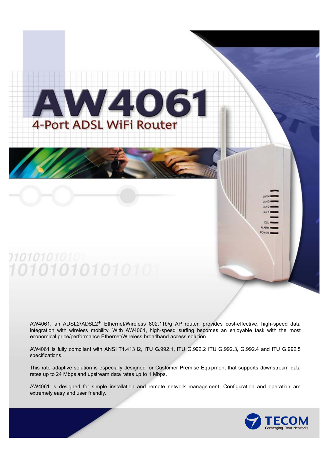 Tecom AW4061 User Manual