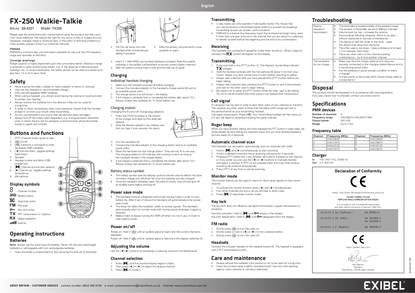 Exibel FX-250 User Manual