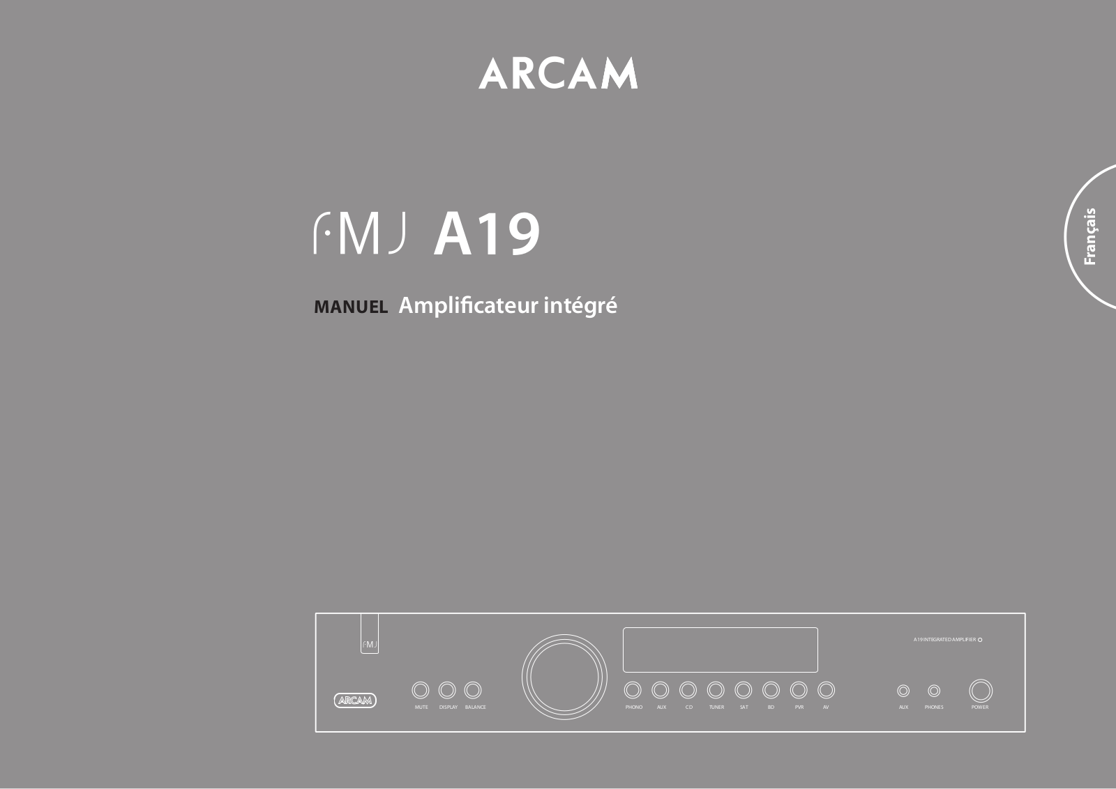 ARCAM FMJ A19 User Manual