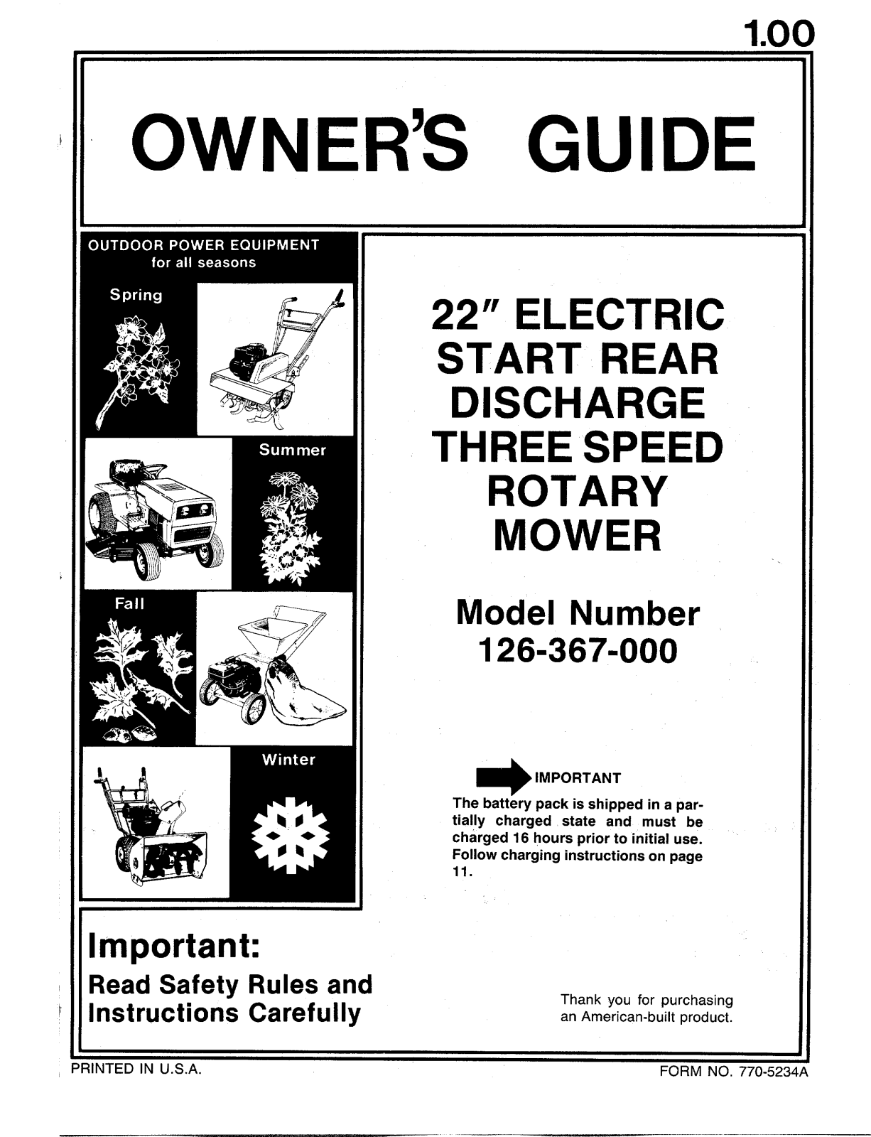 MTD 126-367-000 User Manual